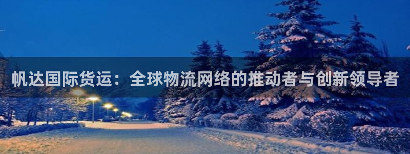 okpay钱包靠谱吗：帆达国际货运：全球物流网络的推动者