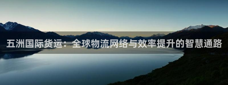 okpay钱包安全可靠吗：五洲国际货运：全球物流网络与效